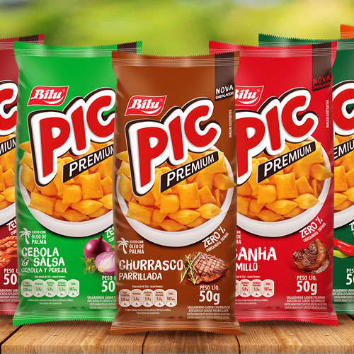 Embalagem para Petisco de Trigo Pic