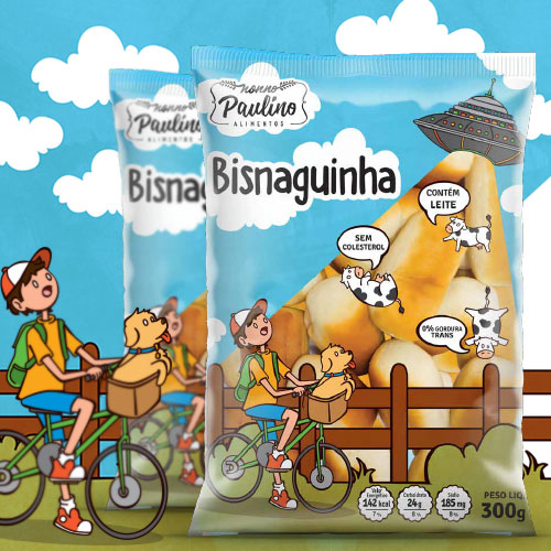 Embalagem para Bisnaguinhas Nonno Paulino