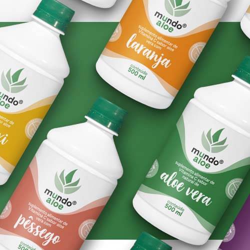 Diseño de Etiquetas para Suplementos Naturales Mundo Aloe®