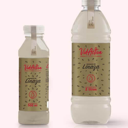 Rótulo para Bebida de Linhaça VidActiva