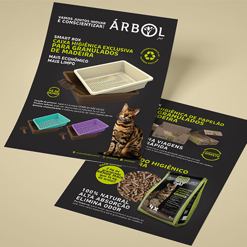 Rótulos e Branding para Caixa Higiênica Árbol