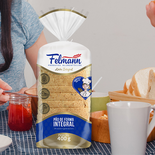 Embalagem para Pão de Forma Integral