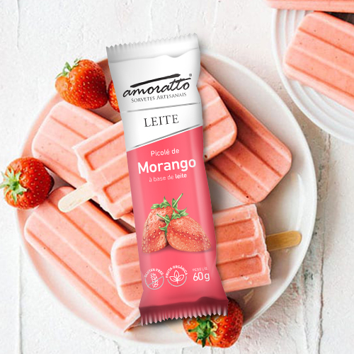 Design de embalagem para Picolés Amoratto